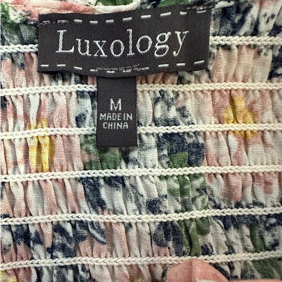 NWT Luxology Smocked Femme Fatale Fit & Flare Dress Size M - Picture 4 of 10